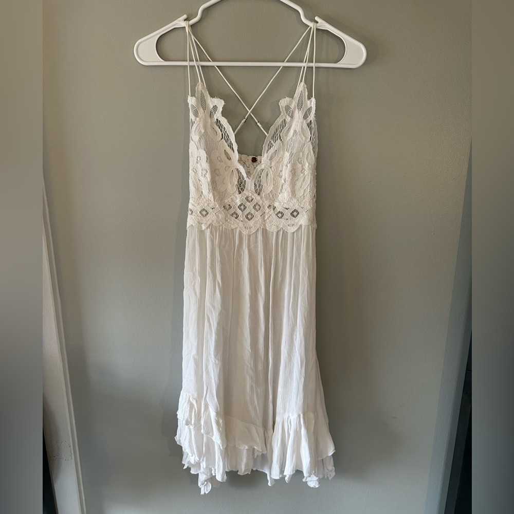 Free People White Lace Dress